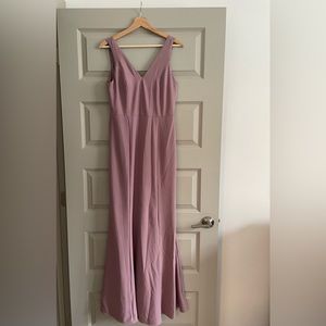 AMSALE BRIDESMAID DRESS - SYDNEY STYLE - MAUVE SWATCH